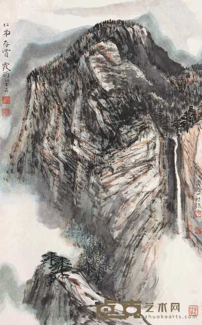 何海霞 山水 镜心 68×43cm